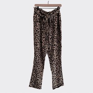 Charlotte Russe Women's Plus Size 1X Animal Print Pants Flowy Elastic Waist